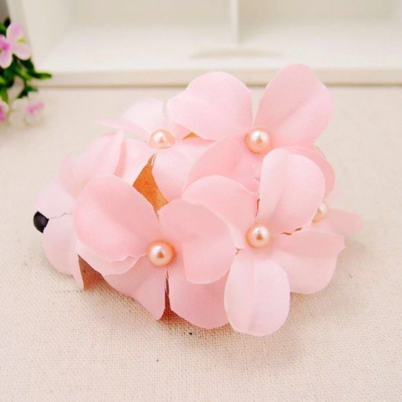Ladies Handmade Fabric Six Flower Hair Accessories - Image 5
