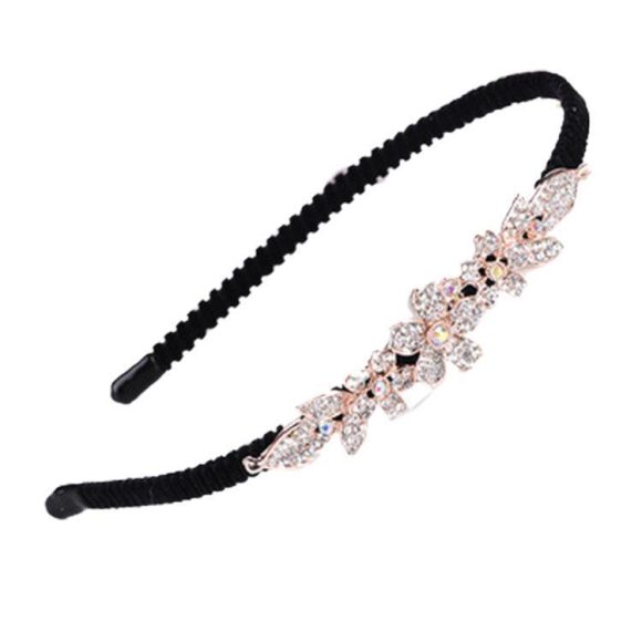 Rhinestone Bow Headband For Women Head Accessories - Image 2