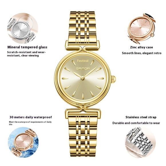 Women's Retro Mesh Strap Watch Outdoor All-matching - Image 4