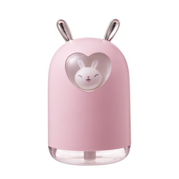 Lovely Rabbit Air Humidifier 300ML Cute Pet Ultrasonic Cool Mist Aroma Oil Diffuser Romantic Color LED Lamp USB Humidificador - Image 6