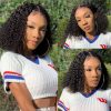 Kinky Curly Short Bob Lace Front Human Hair Wig - Image 5