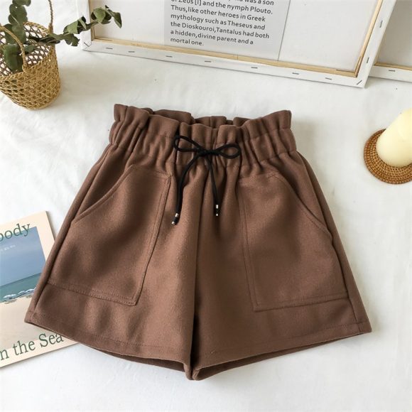 Women's High Waist Wide Leg A-line Boots Shorts - Image 5