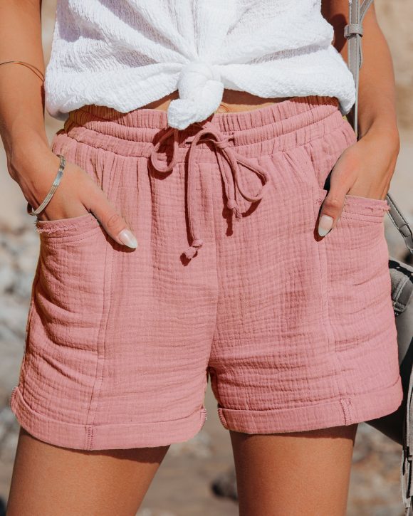 Women's Amazon Wish High-waisted Wide Loose Leg Shorts Women - Image 3