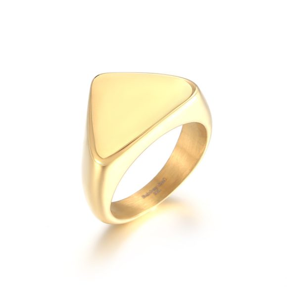 Fashion Triangle Stainless Steel Men's Ring - Image 9