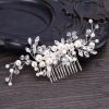 Pearl White Crystal Banquet Headdress Comb