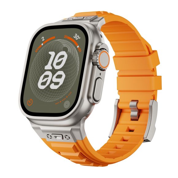 Cross Nail High Elastic Silicone Strap Iwatch1-9 Metal Folding Buckle - Image 4