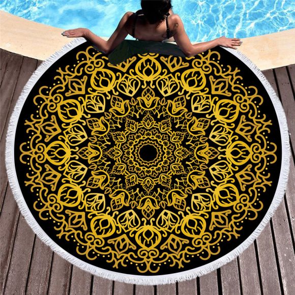 Microfiber round beach towel - Image 4
