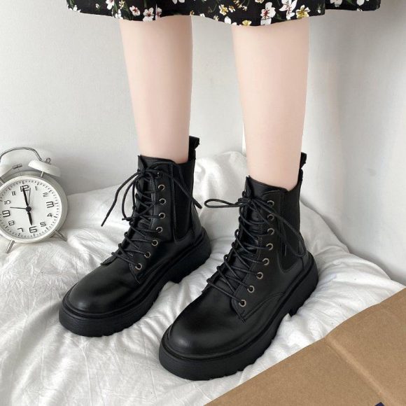Internet Celebrity Thin Martin Booties Female Fashion - Image 4
