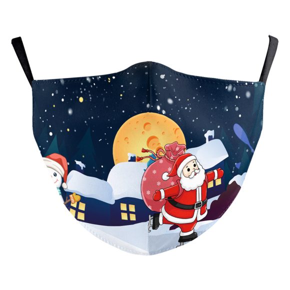 Christmas Light Shadow Digital Printing Double-layer Dust Mask - Image 2