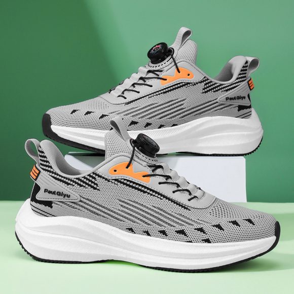 Rotating Buckle Fly-kit Mesh Casual Sports Running Men's Shoes - Image 7