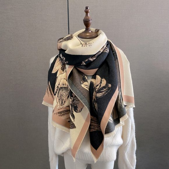 Cape Printing Pattern Tassel Air-conditioned Room Cape Blanket Autumn And Winter - Image 10