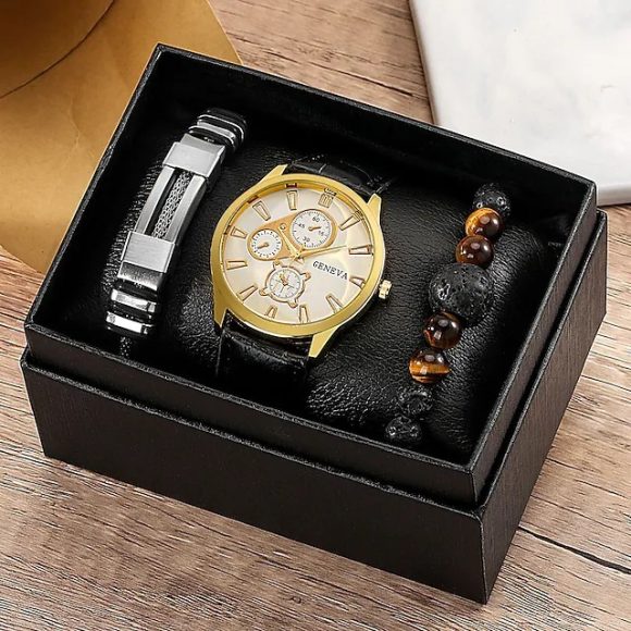 Watch Stainless Steel Bracelet Beaded Suit - Image 6