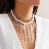 Pearl Tassel Fun Design Double-layer Retro Necklace Women's Accessories - Image 10