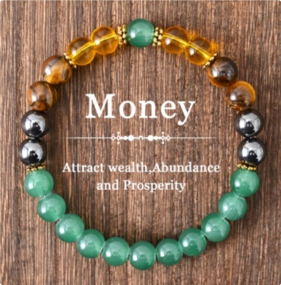 Green Beaded Bracelet - Image 2