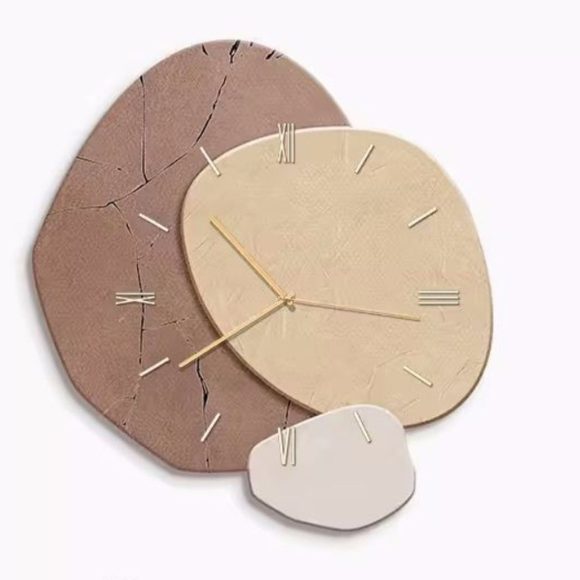 New Chinese Style Dining Room Dining Table Hanging Painting Punch-free Wall Clock - Image 8