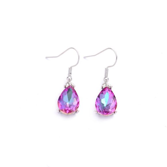 Color Zircon Atmospheric Shiny Ear Studs - Image 8