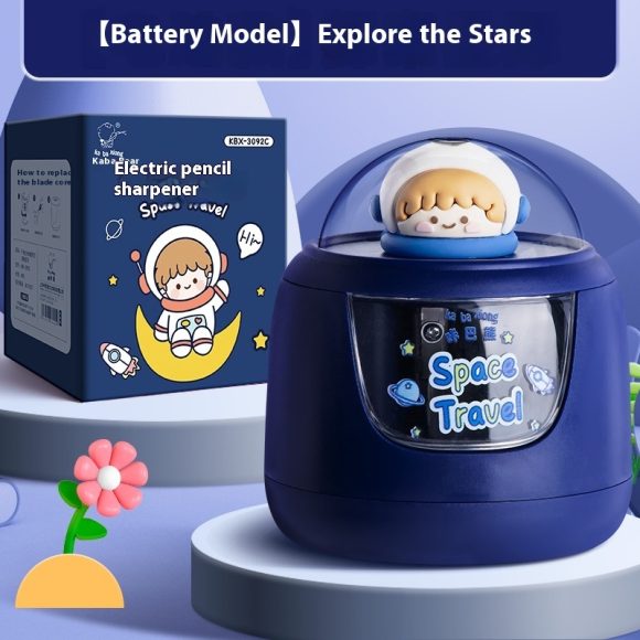 Electric Cartoon Pencil Sharpener Automatic Pencil Sharpener Penknife - Image 2