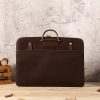Crazy Horse Leather Men's Business Handbag Genuine Leather Computer Bag - Image 4
