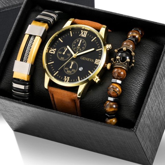 Watch Stainless Steel Bracelet Beaded Suit - Image 7