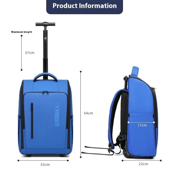 Trolley Backpack Double-shoulder Travel Ultra Light Draw-bar Luggage - Image 5