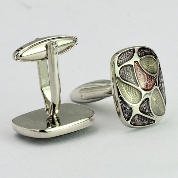 Bohemian Enamel Cufflinks Shirt Buttons - Image 5
