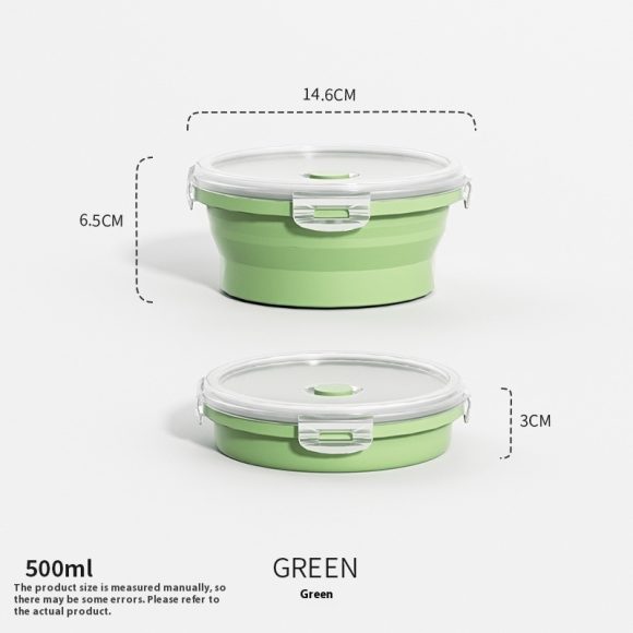 Travel Outdoor Silicone Folding Lunch Box - Image 3