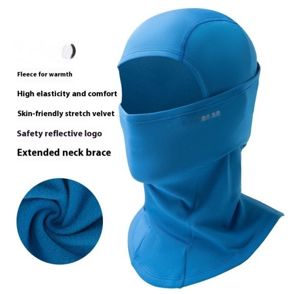 Outdoor Keep Warm And Windproof In Winter Mask Outdoor Fleece Scarf Cold-proof Haze-proof Riding Hat - Image 5