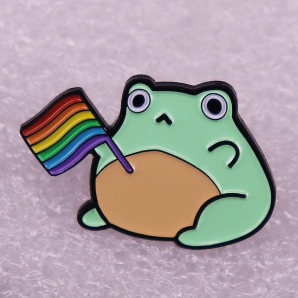 Cartoon Rainbow Metal Brooch - Image 6