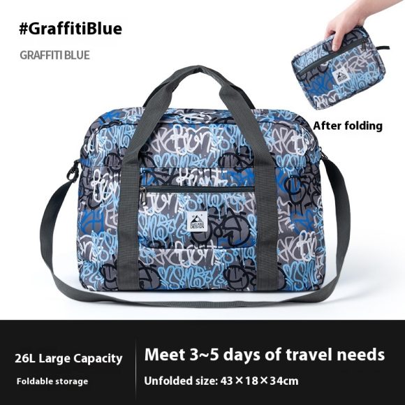 Travel Bag Large Capacity Lightweight Tote Business Traveling Luggage Bag Can Cover Trolley Case - Image 3