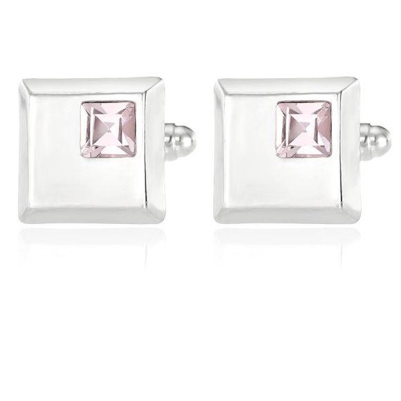 Alloy Spot Drill Fashion Men's Square Cufflinks - Image 3