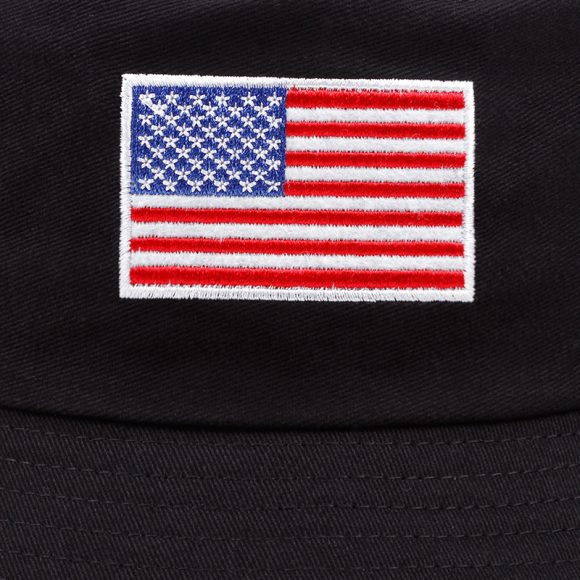 Stars And Stripes Embroidered Fisherman Sun-proof Bucket Hat - Image 8