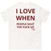Shut Up Letter Print Women's T-shirt Fashion Short Sleeve
