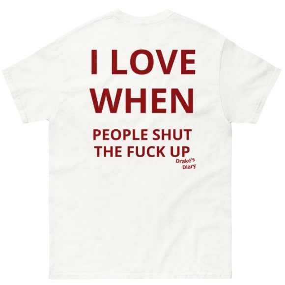 Shut Up Letter Print Women's T-shirt Fashion Short Sleeve