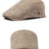 Men's Breathable Retro Casual Cotton And Linen Beret - Image 5
