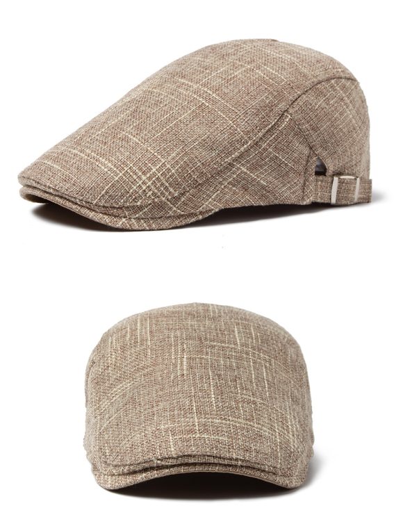 Men's Breathable Retro Casual Cotton And Linen Beret - Image 5