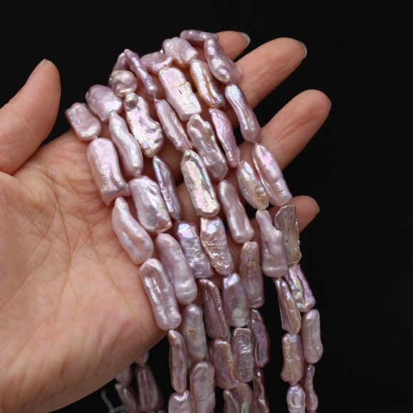 Bright Water Purple Pearl Beads - Image 3