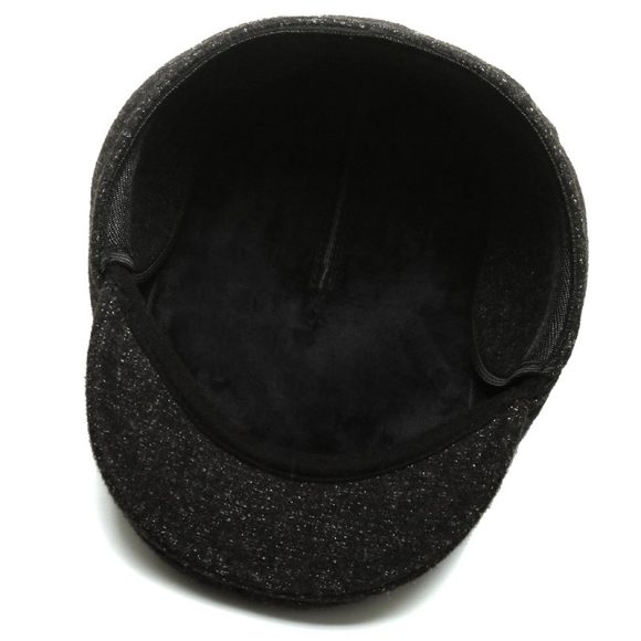 Outdoor Cycling Warm Short Brim Beret Middle-aged And Elderly Men Ear Protection Advance Hats - Image 3