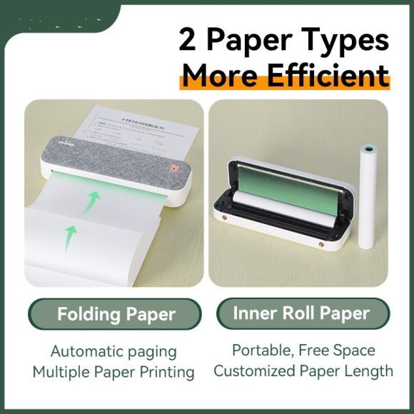 Mini A4 Printer Household Small Portable Ink-free Error Machine - Image 3