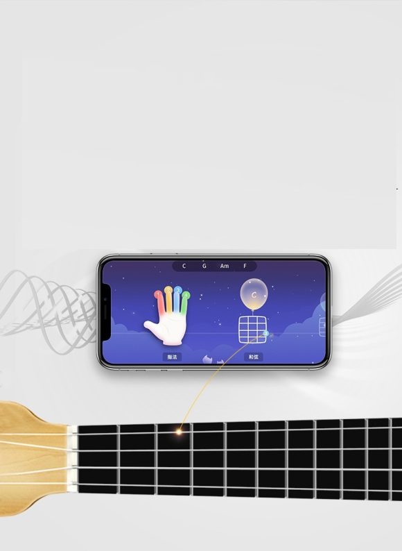 Smart Ukulele U1 Learning Spruce Gift Package Game Entrance Smart APP Small Guitar - Image 5