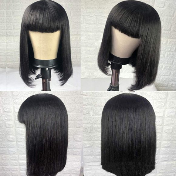 European And American Wigs With Bangs And Real Hair - Image 2