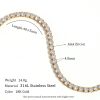 Stainless Steel Fashion Simple Bracelet Necklace Ornament - Image 8