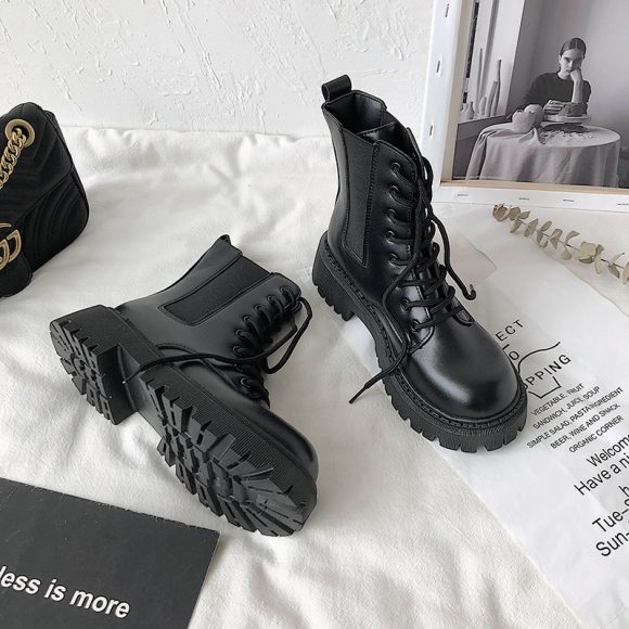 Internet Celebrity Thin Martin Booties Female Fashion - Image 7