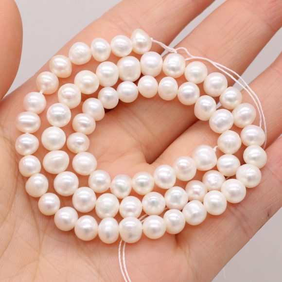 Natural Freshwater Circular Pearl White - Image 2