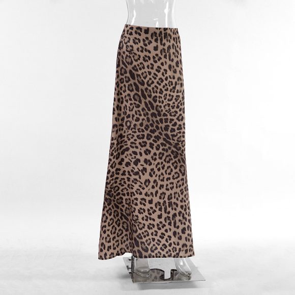 Leopard Print Dress Fashion Mermaid Skirt Womens Clothing - Image 6