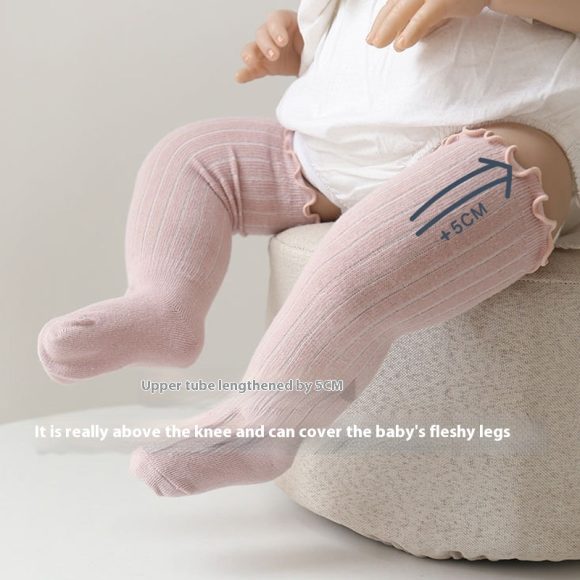 Children's Wooden Ear Over The Knee Mid-calf Length And Knee High Socks - Image 5
