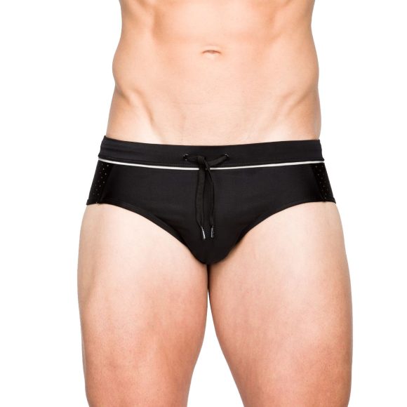 Men's Sexy Mesh Stitching Swim Briefs - Image 6