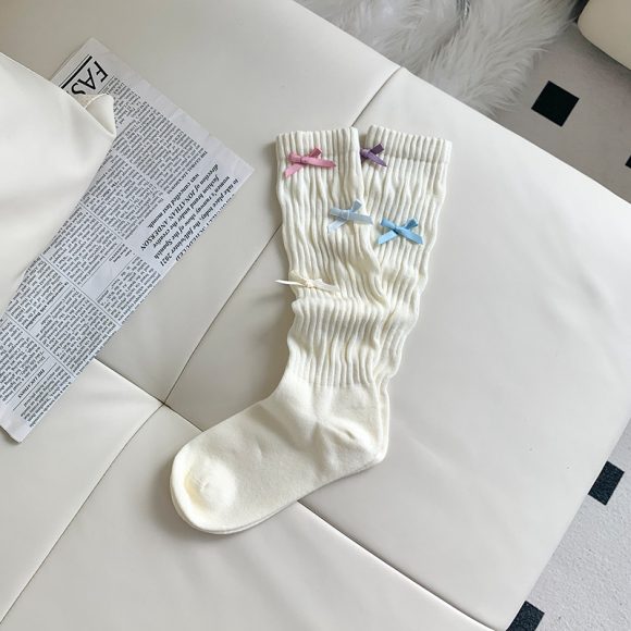 Dopamine No Pilling New Bow Tube Socks Women - Image 5