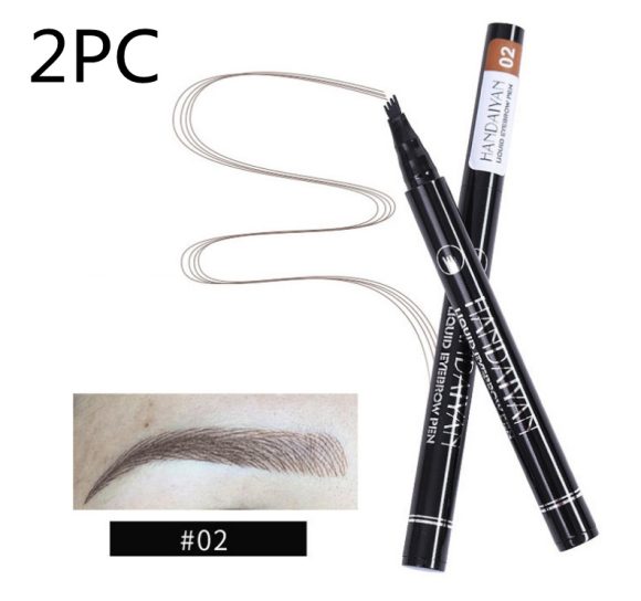 Microblading Eyebrow Pencil Waterproof Fork Tip Tattoo Pen Tinted Fine Sketch Eye Brow Pencils Long Lasting Eyebrows - Image 10