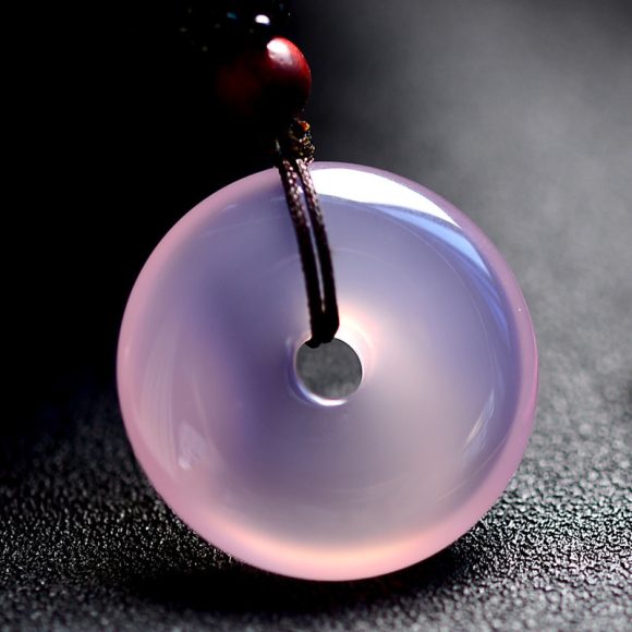 Jade Brazil Ice Flower Hibiscus Chalcedony Buckle - Image 3