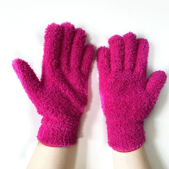 Half Velvet Comfortable Fine Fiber Dust Gloves - Image 5